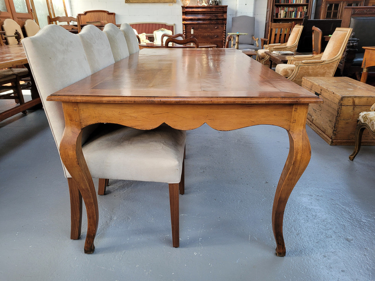 Beautiful Cherry Wood Dining Table | Antique & Vintage | Moonee Ponds Antiques | Australia Wide Delivery