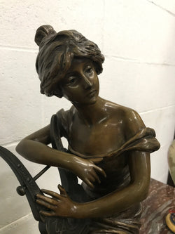 Large French Art Nouveau Female Bronze Sculpture | Antique & Vintage | Moonee Ponds Antiques | Australia Wide Delivery