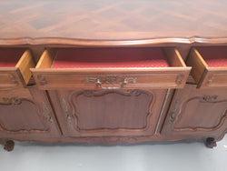 Louis XV Style Walnut Sideboard With 3 Drawers & 3 Doors | Antique & Vintage | Moonee Ponds Antiques | Australia Wide Delivery
