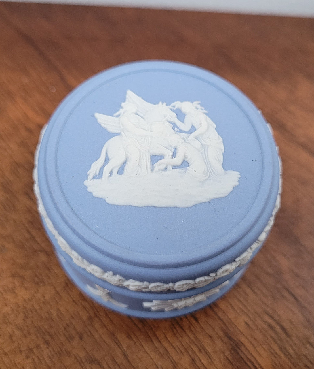 Wedgwood Blue Jasper Trinket Box | Antique & Vintage | Moonee Ponds Antiques | Australia Wide Delivery