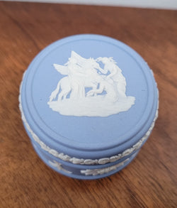 Wedgwood Blue Jasper Trinket Box | Antique & Vintage | Moonee Ponds Antiques | Australia Wide Delivery