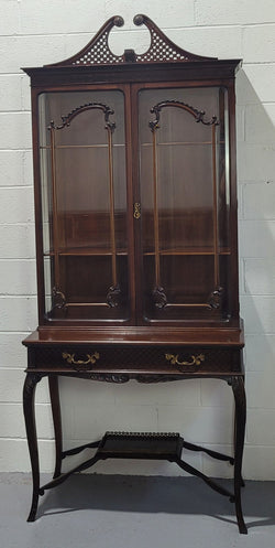 Stunning Mahogany Georgian Style Sheraton Display Cabinet | Antique & Vintage | Moonee Ponds Antiques | Australia Wide Delivery