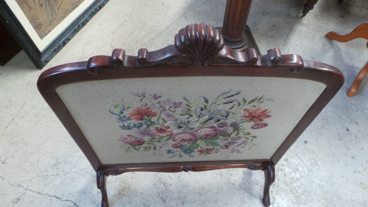 Decorative Antique Firescreen | Antique & Vintage | Moonee Ponds Antiques | Australia Wide Delivery