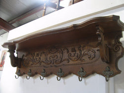 French Oak Coat - Hat Rack | Antique & Vintage | Moonee Ponds Antiques | Australia Wide Delivery