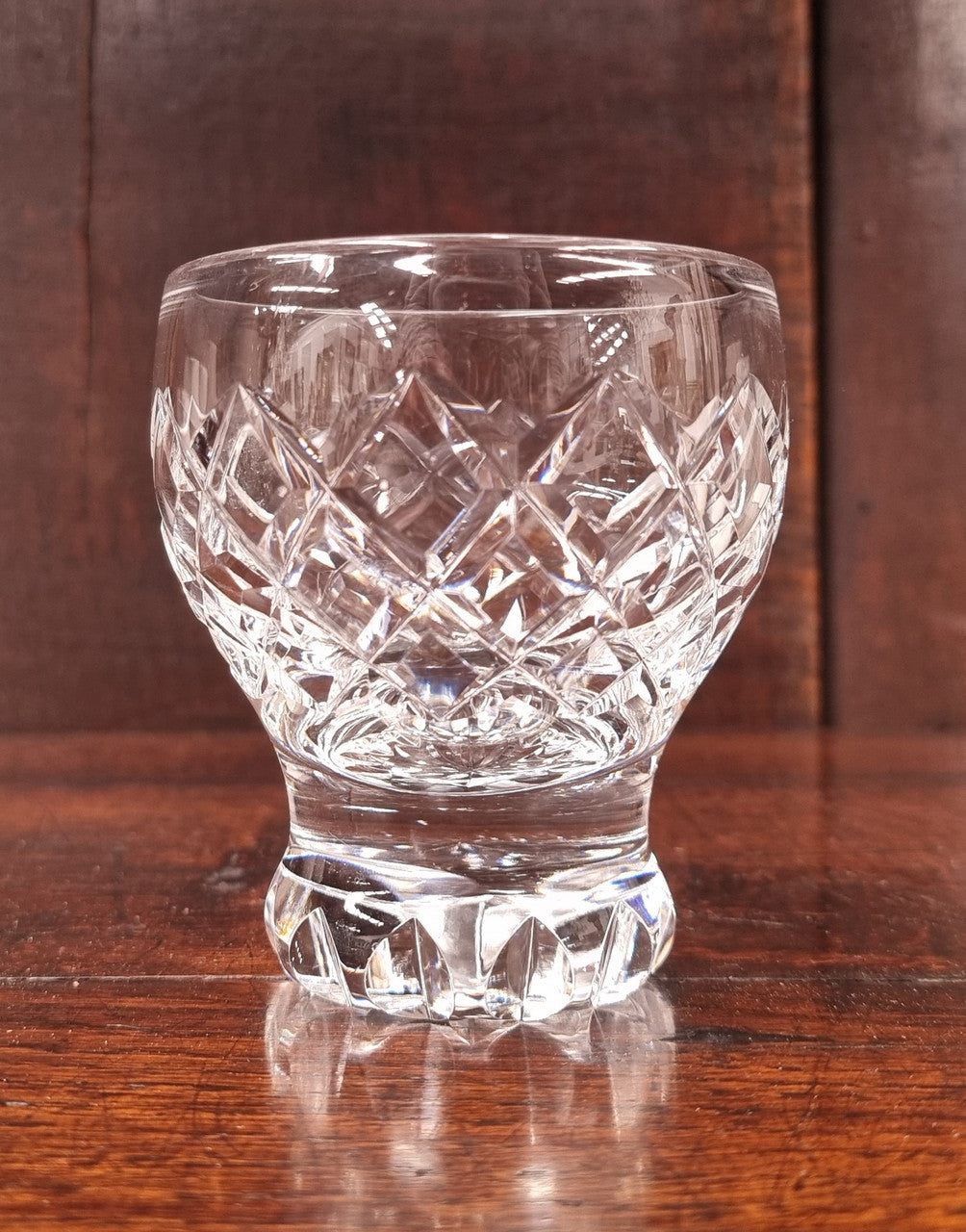 Set of six crystal spirit glasses. In good original condition.