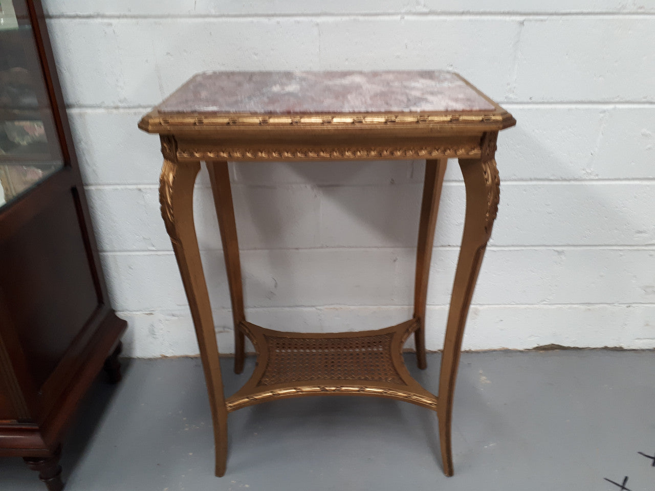 Antique French 19th Century Inset Marble Top & Giltwood Side Table | Antique & Vintage | Moonee Ponds Antiques | Australia Wide Delivery