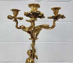 A Pretty 19th Century French Gilt Bronze Candelabra | Antique & Vintage | Moonee Ponds Antiques | Australia Wide Delivery