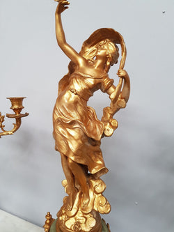 French Gilt Bronze Three Piece Clock Set | Antique & Vintage | Moonee Ponds Antiques | Australia Wide Delivery