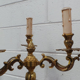 Gorgeous pair of Antique French Gilt Bronze Girandoles