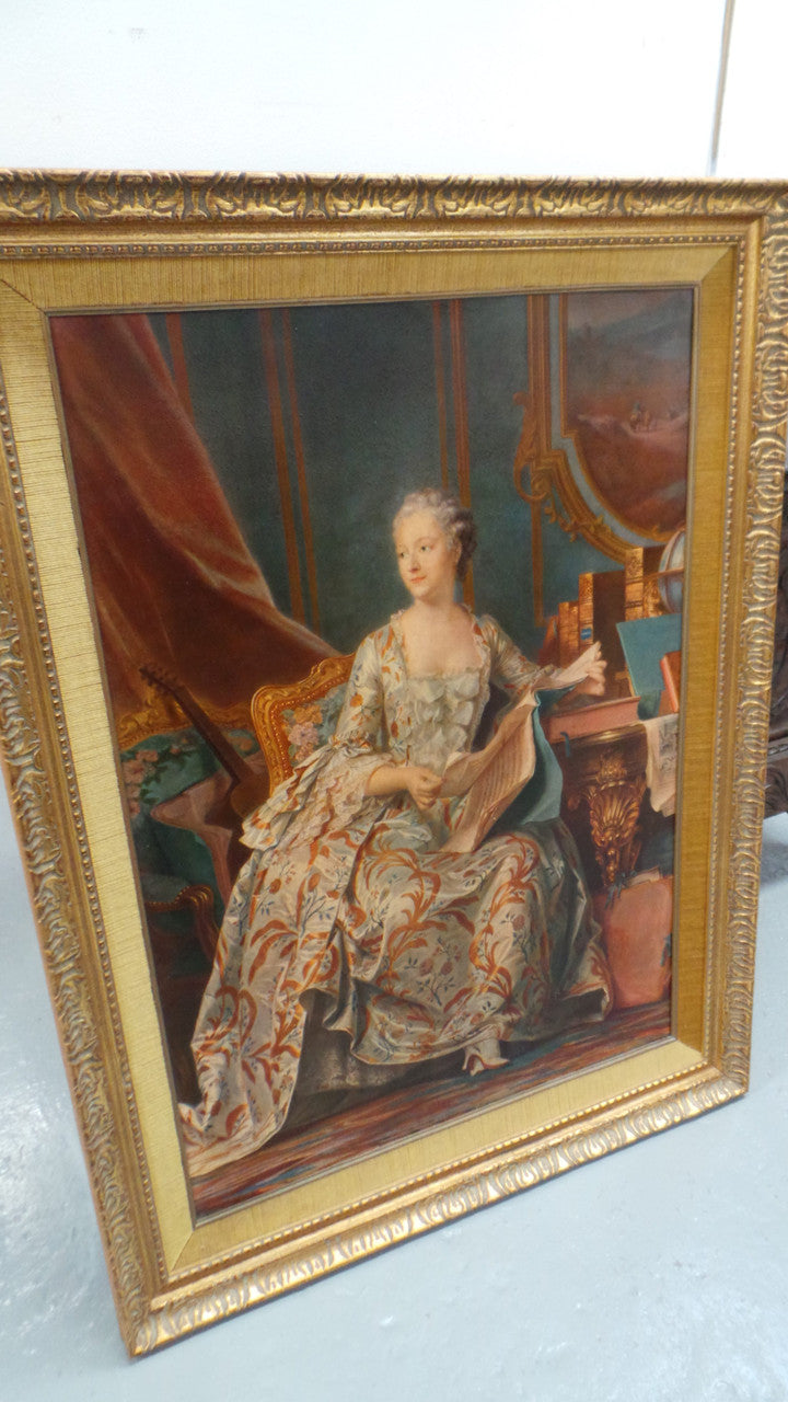 Antique Framed Oleograph