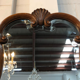 Lovely french oak wall mirror