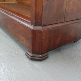 Louis Phillipe Mahogany French Open Bookcase