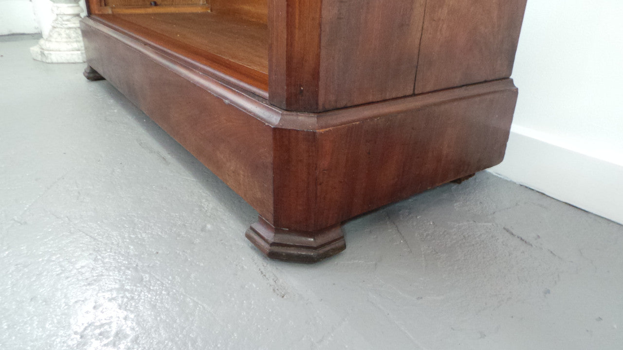 Louis Phillipe Mahogany French Open Bookcase | Antique & Vintage | Moonee Ponds Antiques | Australia Wide Delivery