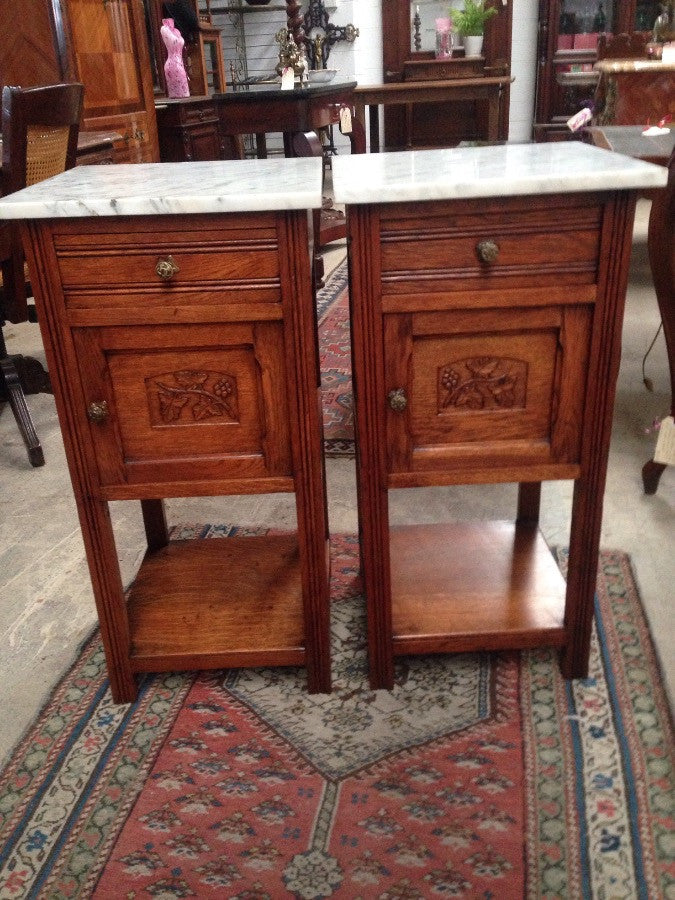 Pair Arts and Crafts Bedside | Antique & Vintage | Moonee Ponds Antiques | Australia Wide Delivery