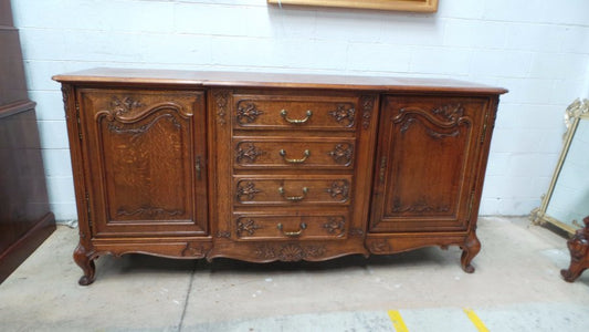 Carved French Oak Sideboard