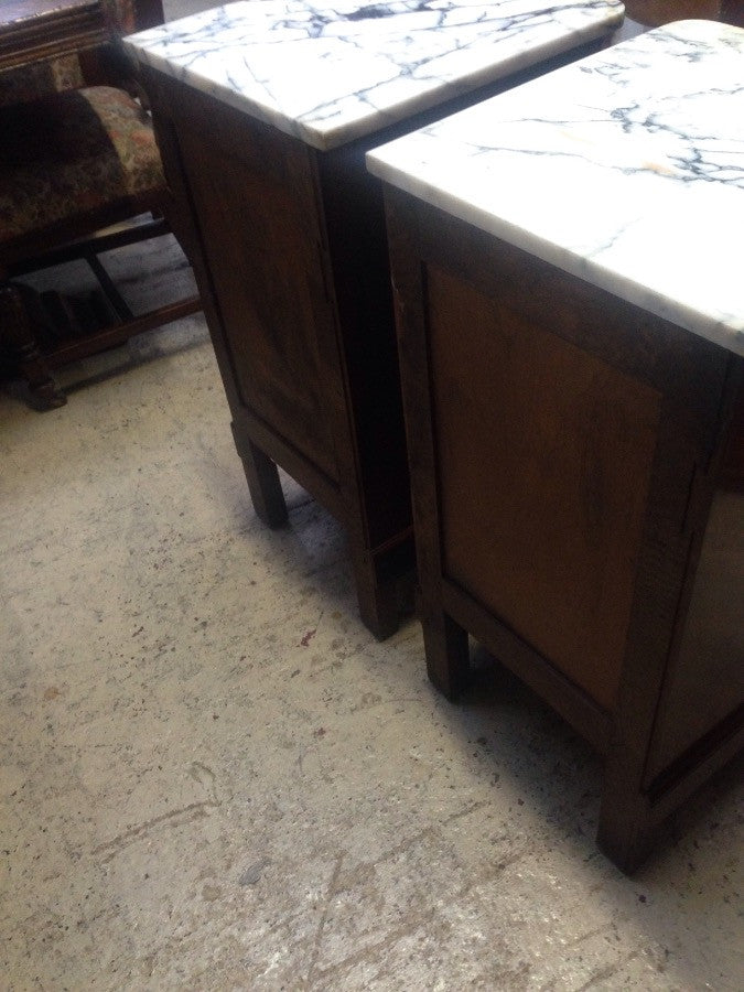 Pair Flame Mahogany Bedsides | Antique & Vintage | Moonee Ponds Antiques | Australia Wide Delivery