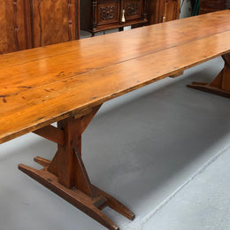 Australian Pine Trestle Style Table