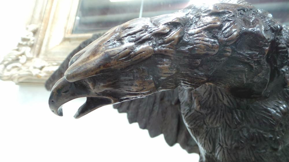 Large Cast Bronze Eagle