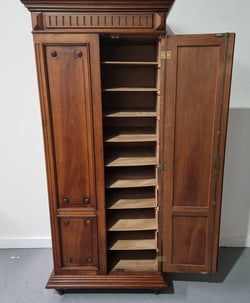 French Henry II Style Walnut Linen Storage Cupboard With Pull Out Shelves | Antique & Vintage | Moonee Ponds Antiques | Australia Wide Delivery