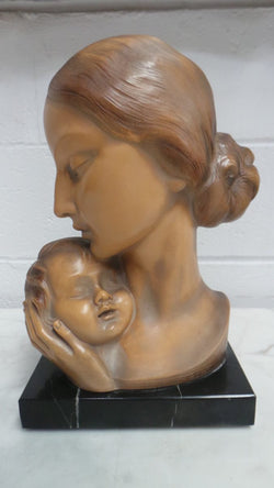Mother and Child Terracotta Bust | Antique & Vintage | Moonee Ponds Antiques | Australia Wide Delivery