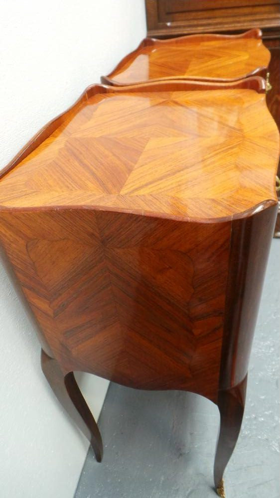 Pair of French Inlaid Bedsides Cabinets | Antique & Vintage | Moonee Ponds Antiques | Australia Wide Delivery