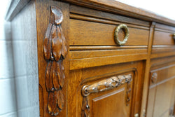 French oak petite sideboard | Antique & Vintage | Moonee Ponds Antiques | Australia Wide Delivery