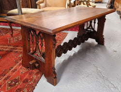 Fabulous French Oak Gothic Style Coffee Table | Antique & Vintage | Moonee Ponds Antiques | Australia Wide Delivery
