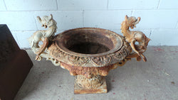 Pair of Antique French Cast Iron Urns | Antique & Vintage | Moonee Ponds Antiques | Australia Wide Delivery