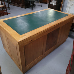 Parliament house desk made from Queensland maple. Desk has room numbers stamped to front. It's in good original condition. Purchased from a sale in old Parliament House in the late 1980's.