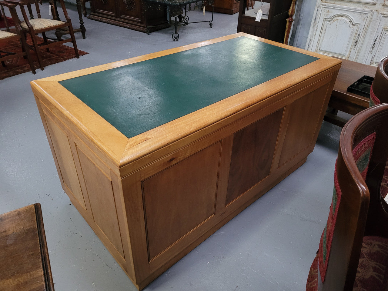 Parliament House Desk Made From Queensland Maple | Antique & Vintage | Moonee Ponds Antiques | Australia Wide Delivery