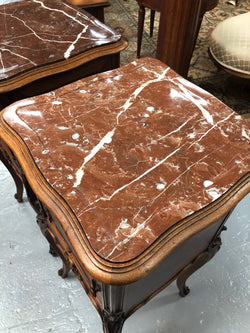 Pair of French Louis XV Style Walnut Bedside Tables | Antique & Vintage | Moonee Ponds Antiques | Australia Wide Delivery