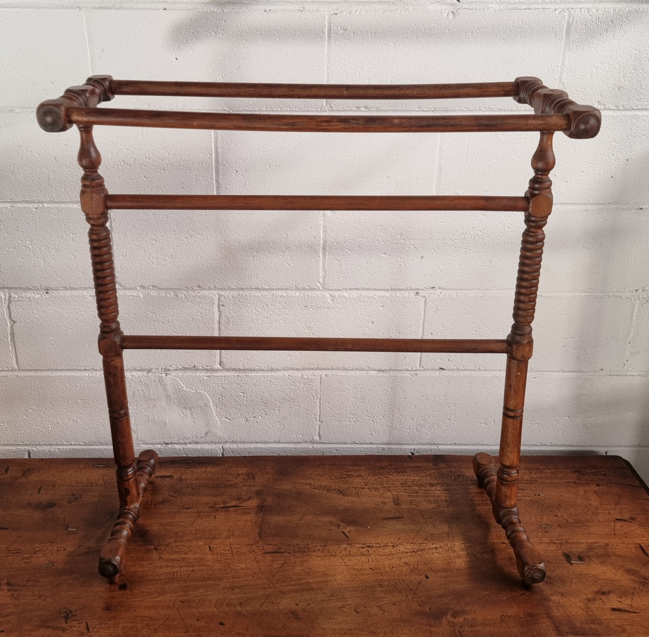 Beautiful Antique Cedar Towel Rail | Antique & Vintage | Moonee Ponds Antiques | Australia Wide Delivery