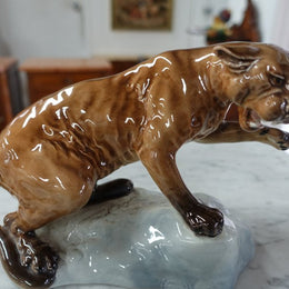 Beswick Statue of Puma on a Rock