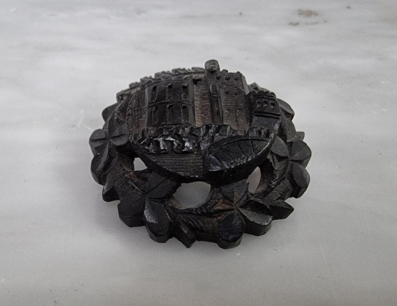 Victorian Whitby Jet Mourning Brooch | Antique & Vintage | Moonee Ponds Antiques | Australia Wide Delivery
