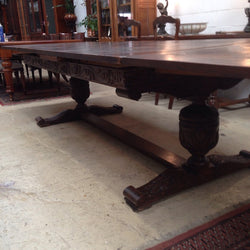 Large French Parquetry Extension Table | Antique & Vintage | Moonee Ponds Antiques | Australia Wide Delivery