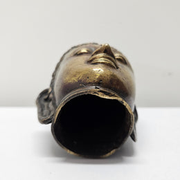 Lovely Antique bronze buddha head, in good original condition. Please see photos as they form part of the description.