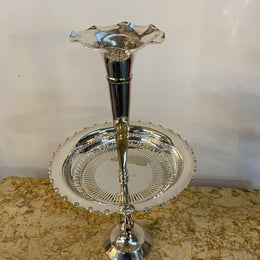 Late Victorian silver plated epergne table centerpiece.