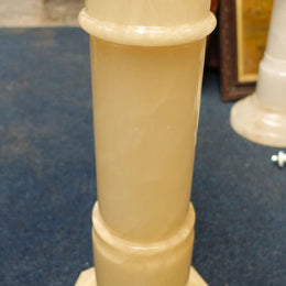Large Vintage Italian Alabaster Pedestal