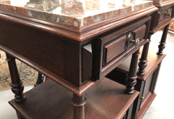 Beautiful Pair of French Dark Oak Bedsides | Antique & Vintage | Moonee Ponds Antiques | Australia Wide Delivery
