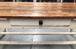 Early Victorian Pine Table-Desk With Drawer & Painted Base | Antique & Vintage | Moonee Ponds Antiques | Australia Wide Delivery