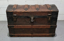 Victorian "Saratoga" Steamer Trunk | Antique & Vintage | Moonee Ponds Antiques | Australia Wide Delivery