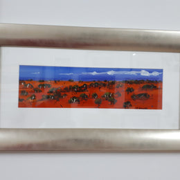 Terrence John Hadler Small Oil On Board Framed Under Glass