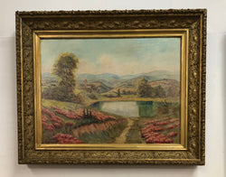 French Country Scene Framed Oil Painting | Antique & Vintage | Moonee Ponds Antiques | Australia Wide Delivery