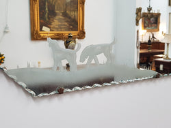 Art Deco Etched Mirror | Antique & Vintage | Moonee Ponds Antiques | Australia Wide Delivery