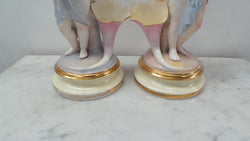 Beautiful Pair of Victorian Figurine Bud Vases | Antique & Vintage | Moonee Ponds Antiques | Australia Wide Delivery