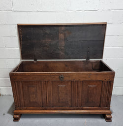 Rustic Early 19th Century French Oak Trunk | Antique & Vintage | Moonee Ponds Antiques | Australia Wide Delivery