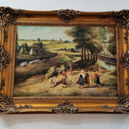 A lovely French Dutch style oil painting