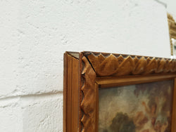 Antique Oleograph Of A Romantic Scene In Original Gilt Frame | Antique & Vintage | Moonee Ponds Antiques | Australia Wide Delivery