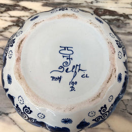Beautiful Delft Lidded Bowl
