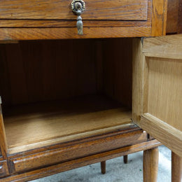 Pair Of French Oak Bedside Cabinets-3